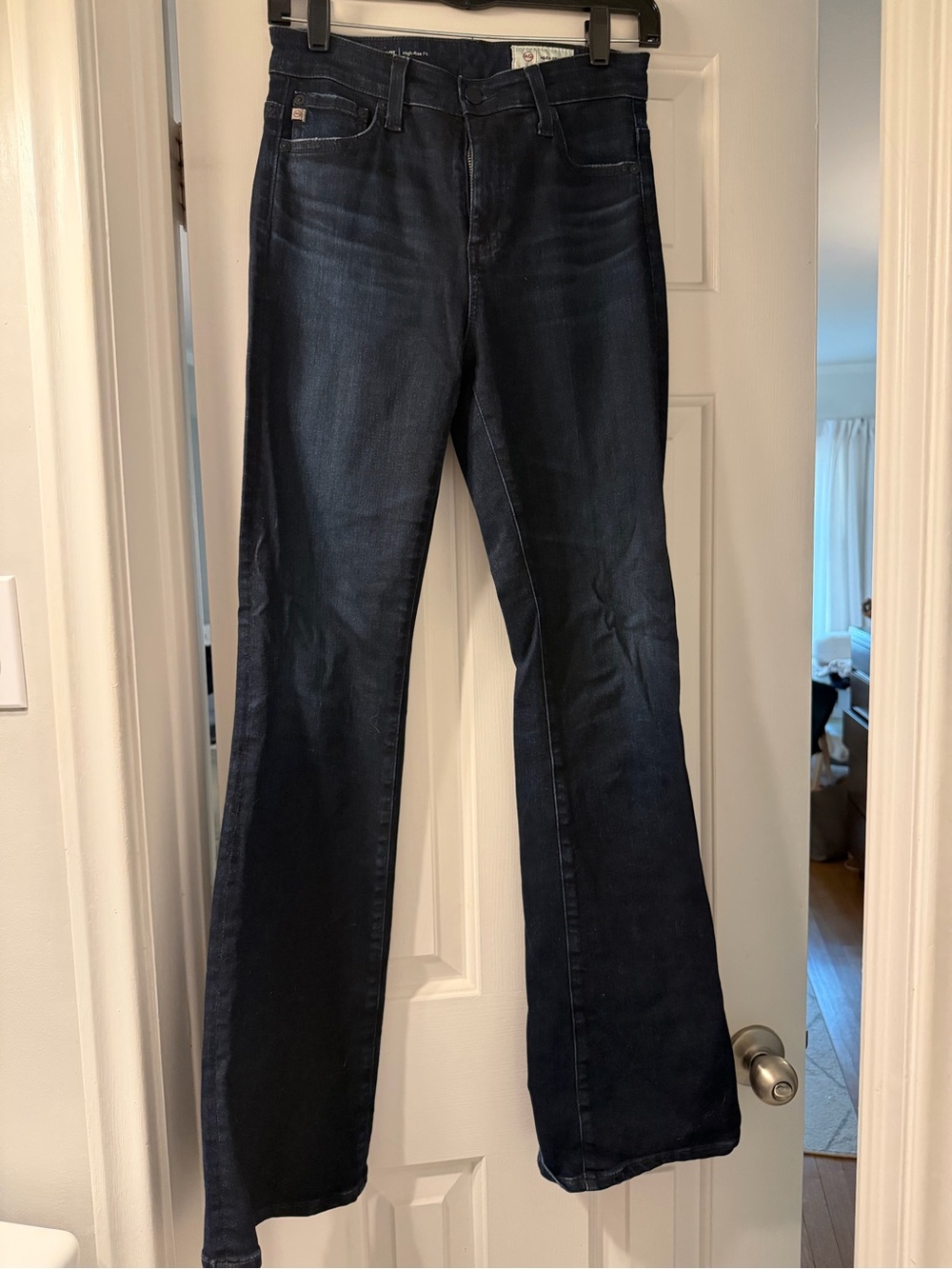 AG Dark Denim Farrah High Rise Boot Jean